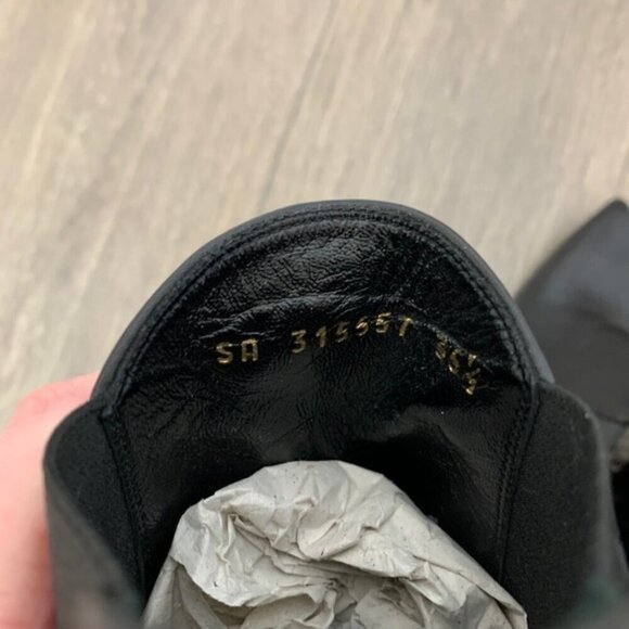 Saint Laurent YSL Classic Paris Ela 110 Ankle Boots Heels Stiletto Leather Black - Picture 8 of 15